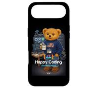 Carcasa para iPhone Air Teddy Bear Happy Coding, Just a Boy Who Loves Coding