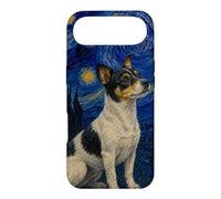 Carcasa para iPhone Air Teddy Roosevelt Terrier Perro Van Gogh Noche Estrellada