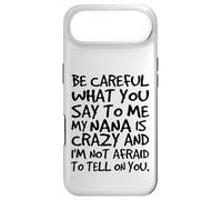 Carcasa para iPhone Air Ten Cuidado con lo Que me Dices Mi Abuela es Loca Divertida Familia