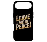 Carcasa para iPhone Air Texto de Humor Divertido Divertido para la Gente Gracioso Déjame en Paz