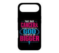 Carcasa para iPhone Air The Day Cancer Showed Up in My Life God Showed Up Bigger