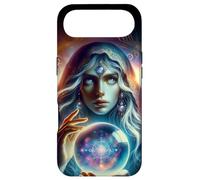 Carcasa para iPhone Air The Seer - Arte de fantasía de hechicera mística con Bola de Cristal