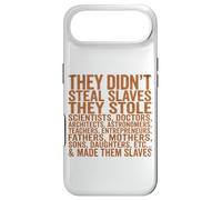 Carcasa para iPhone Air They Didn'T Steal Slaves Black History Month Melanin Queen