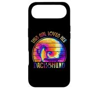 Carcasa para iPhone Air This Girl Loves Her Dachshund Dog Puppy Hippie Tie Dye