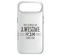 Carcasa para iPhone Air This Is What An Awesome Abba Looks Like Camisa Hebrea para Papá