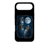 Carcasa para iPhone Air Three Australian Shepherd Howling At The Moon 3 Aussie Moon