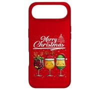 Carcasa para iPhone Air Three Wine Glasses Merry Christmas Reindeer Santa Elf Xmas