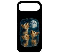Carcasa para iPhone Air Three Yorkshire Terriers Howling At The Moon 3 Yorkie Moon