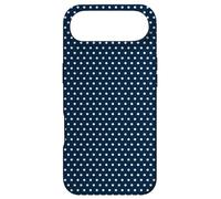 Carcasa para iPhone Air Tiny Polka Dot Cute Navy Blue and White Polkadot