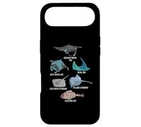 Carcasa para iPhone Air Tipos de Mantarrayas Especies Raya Subacuática Rayo Submarino