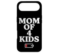 Carcasa para iPhone Air Tired Mom of 4 Kids Mother of Four Children Low Battery