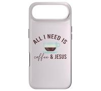 Carcasa para iPhone Air Todo LO Que Necesito ES CAFÉ & JESÚS Divertido Meme Cristiano con cafeína