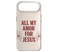 Carcasa para iPhone Air Todo mi Amor por Jesús, Fe Floral Día de San Valentín Cristiano