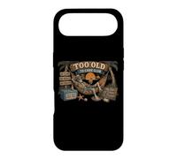Carcasa para iPhone Air Too Old to Care Club Skull Patriotic Funny Retired Old Man