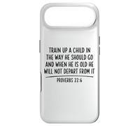 Carcasa para iPhone Air Train Up A Child Proverbios 22:6 Escritura Versículo de la Biblia Jesús