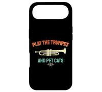 Carcasa para iPhone Air Trompetista Vintage Amante de los Gatos Divertido diseño de música