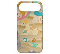 Carcasa para iPhone Air Tropical Summer Sandy Beach Dogs Cute Caniche Chihuahua Puppy