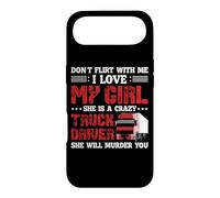 Carcasa para iPhone Air Trucker I Lover My Girl She Is A Crazy Funny Truck Driver