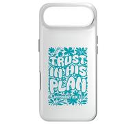 Carcasa para iPhone Air Trust In His Plan Jeremiah versículo bíblico Retro Groovy Floral