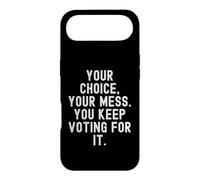 Carcasa para iPhone Air tu elección tu lío sigues votando por él Witty Men Women