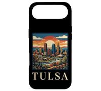 Carcasa para iPhone Air Tulsa Oklahoma Retro Vintage Horizonte Río Art Deco Monumento