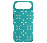 Carcasa para iPhone Air Turquoise Leaves Floral Snowflakes Symmetry Minimal Pattern