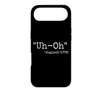 Carcasa para iPhone Air Uh-Oh England 1776 - Cita Divertida de Broma del 4 de Julio