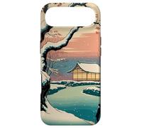 Carcasa para iPhone Air Ukiyo E Invierno Zen Snowfall at The Zen Pavilion Paisaje