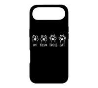 Carcasa para iPhone Air Un Deux Trois Cat | Divertido Francés Enseñando Lindos Gatos Patas