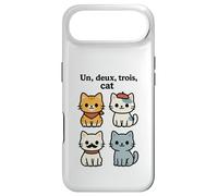 Carcasa para iPhone Air Un Deux Trois Cat Juego de Palabras en francés