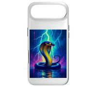 Carcasa para iPhone Air Una Cobra se eleva a través de un Rayo eléctrico en energía Brillante