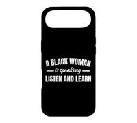 Carcasa para iPhone Air Una Mujer Negra Habla Escucha y aprende