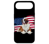 Carcasa para iPhone Air USA Flag 4th July American Patriotic Saint Bernard Lover