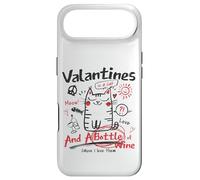Carcasa para iPhone Air Valentines Is A Cat and A Bottle of Wine Cause I Love Them