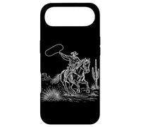 Carcasa para iPhone Air Vaquero Montando Caballo Western Rodeo Rancho Vida Texas Salvaje Oeste