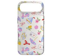 Carcasa para iPhone Air Verano Patrón Vacaciones Limones Langostas Conchas Marinas Scooters