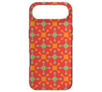 Carcasa para iPhone Air Vermilion Green Mango Square Molecule Round Dots Pattern