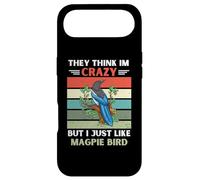 Carcasa para iPhone Air Vintage Ellos piensan Que Estoy Loco Pero yo como el pájaro urraca