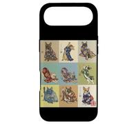 Carcasa para iPhone Air Vintage japonés Ukiyo-e Bulldog Francés Kimono Perro