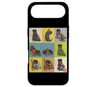 Carcasa para iPhone Air Vintage japonés Ukiyo-e Rottweiler Kimono Perro