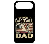 Carcasa para iPhone Air Vintage My Favorite Baseball Player Calls Me Dad Bandera de EE. UU