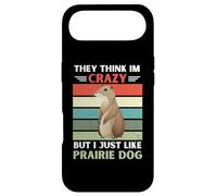 Carcasa para iPhone Air Vintage Piensan Que Estoy Loco Pero me Gusta el Perro de la Pradera