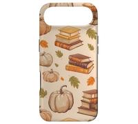 Carcasa para iPhone Air Vintage Pumpkin Fall Leaves and Books Bookworm Bookish