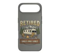 Carcasa para iPhone Air Vintage Retired RV Camping Camper Fishing Outdoors