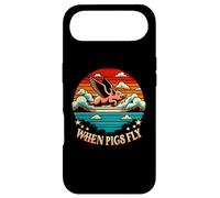 Carcasa para iPhone Air Vintage Sunset When Pig Fly 1600s Funny Saying Humorístico