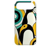 Carcasa para iPhone Air Vintage Sunshine Yellow Geometrical Forest Bauhaus Pattern