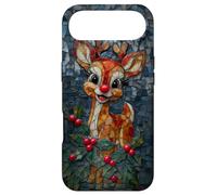 Carcasa para iPhone Air Vitral de Reno de Navidad Estética de Vacaciones