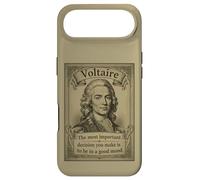 Carcasa para iPhone Air Voltaire Philosopher Positive Psicología Cita Motivacional