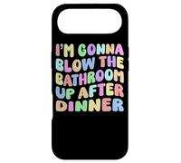 Carcasa para iPhone Air Voy a Volar el baño después de la Cena Retro Funny Meme
