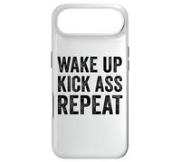 Carcasa para iPhone Air Wake Up Kick Ass Repeat Sign Saying Wake Up Kick Ass Repeat